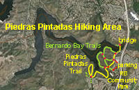 Piedras Pintadas Trail map