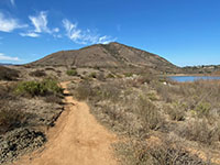 Bernardo Bay Trail with Bernardo Mountain.