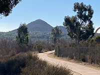 View of Battle Peak on the south side of the San Pasqual Valley.