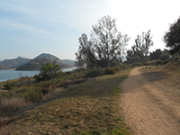 Coast To Crest Trail along the Lake Hodges Shoreline in Del Dios.