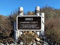 Sign for the Hodges Launch Facility.