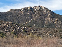Granite highlands south of Piedras Pintadas area.
