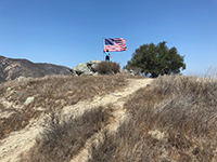 US Flag on Fletcher Point