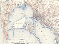 Northwest portion of the 1904 San Diego 15-minute quadrangle (USGS).