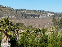 View of Interstate 15 from near the parking area for the Highland Valley Trail.