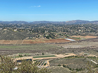 Escondido Mesa with distant gap along I-15