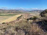 View looking east along the upper San Pasqual Valley.