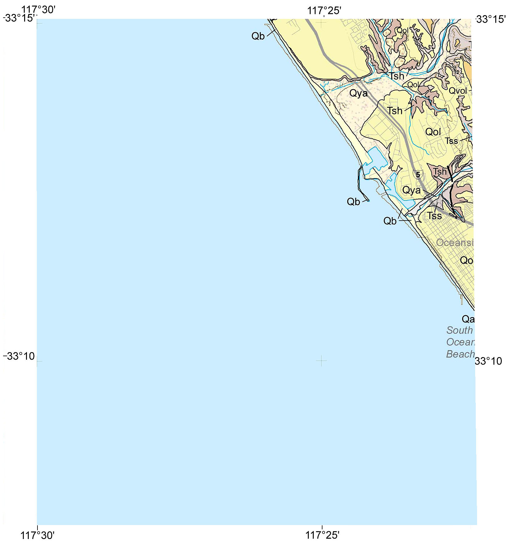 Oceanside 7.5 minute quadrangle