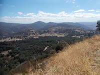 View looking west along the Elsinore Fault Valley from overlook on South Grade Road.