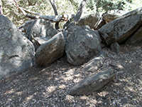 Boulders in the campgroud area.