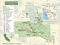 Map of Palomar Mountain State Park.