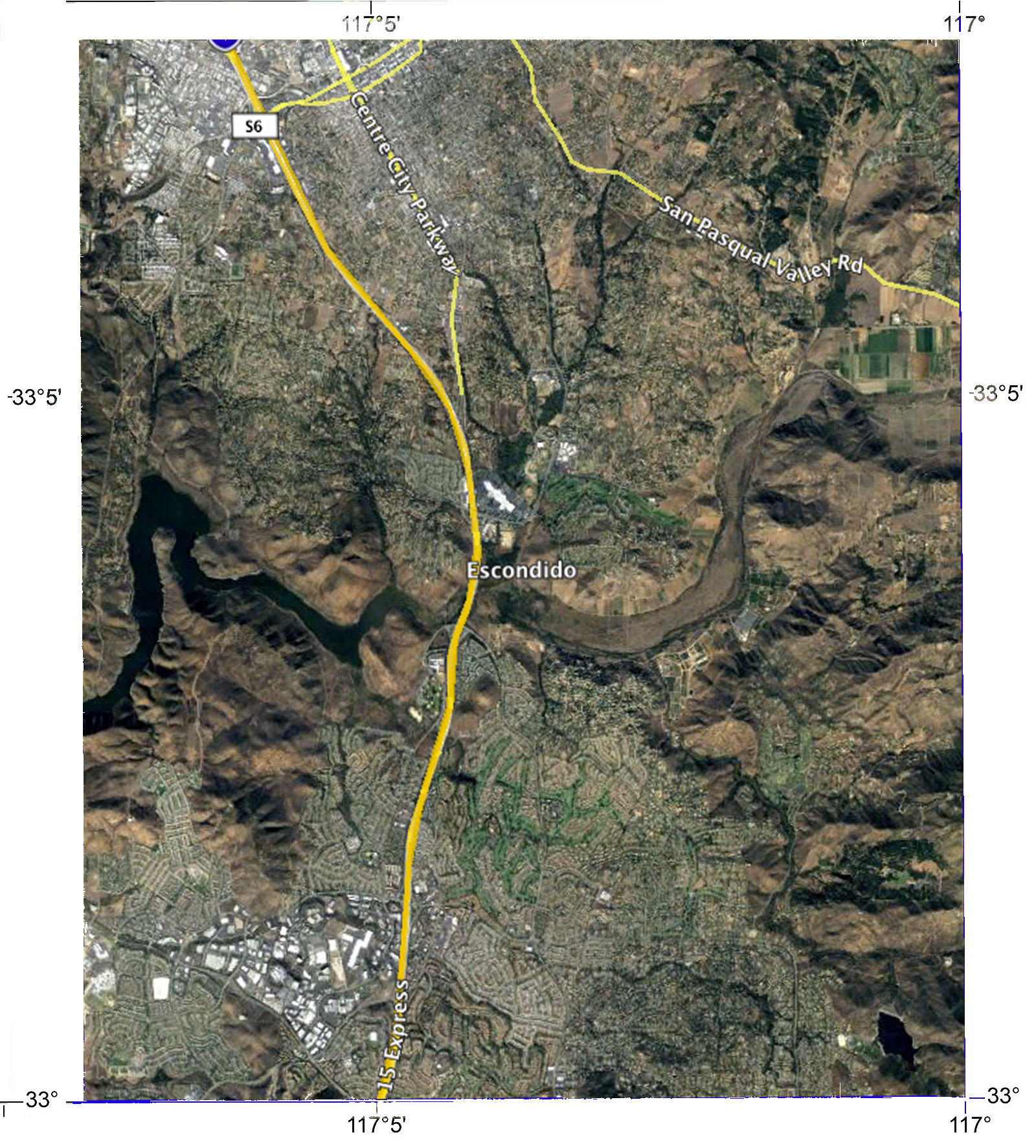 Escondido 7.5 minute quadrangle