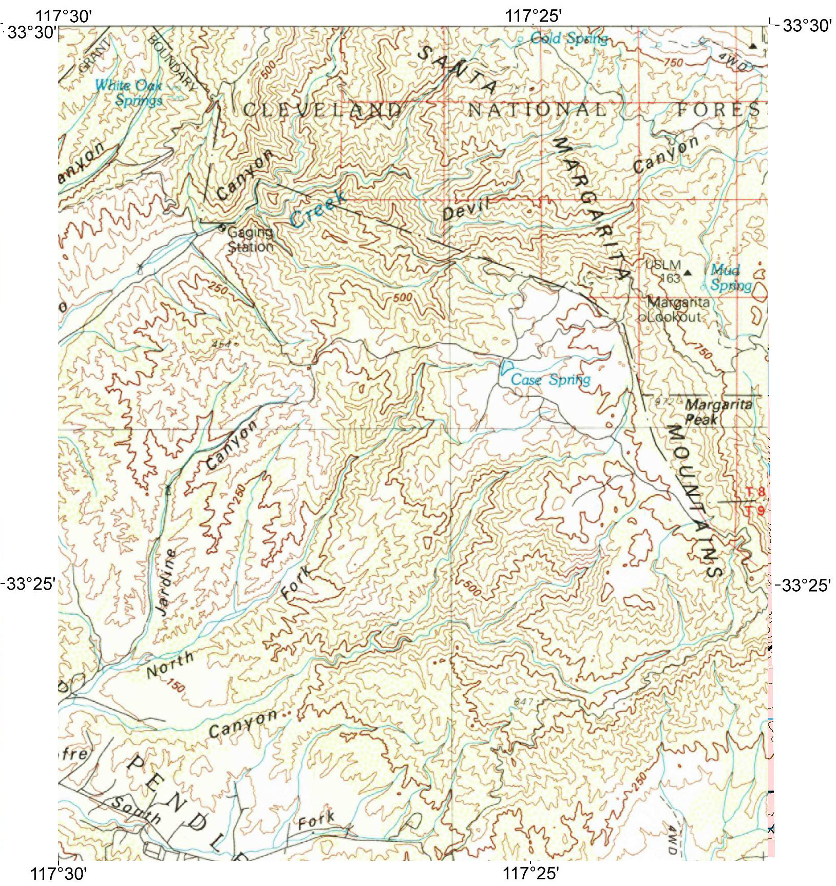 Margarita Peak 7.5 minute quadrangle