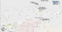 Map of Double Peak Park in San Marcos, California