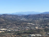 Zoomed in view of Big Bear (mountains) from Double Peak.