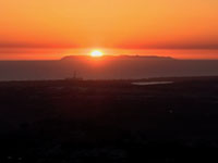 anta Catalina Island at sunset
