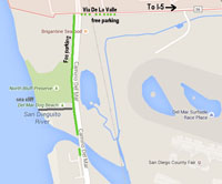Del Mar Dog Beach Map