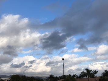 Altocumuls clouds over San Marcos, CA
