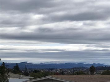 Alsostratus and cumulostratus clouds over San Marcos, CA