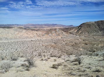Cirrostratus over Anza Borrego region, CA