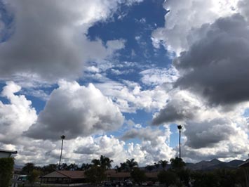 Cumulus mediocris over San Marcos, CA