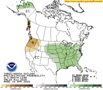 3-Month Outlook
Precipitation Probability map