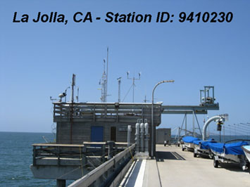 The La Jolla Station on Scripps Pier in La Jolla, California.