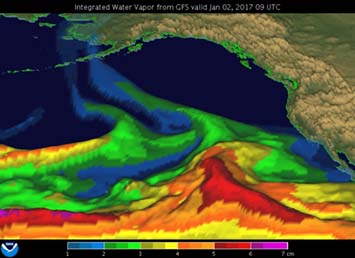 Example of a Pineapple Express from January 2-8, 2017.