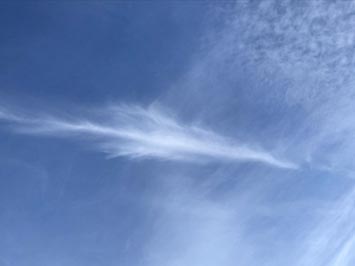 Contrails morphing into cirrus clouds (2)