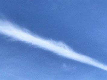 Contrails morphing into cirrus clouds (1)