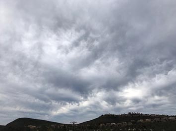 Squall line in cumulostratus clouds