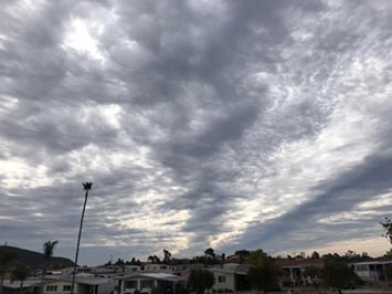 Squall line in cumulostratus clouds