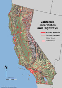California interstates and highways
