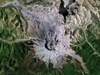 Devils Tower satellite image