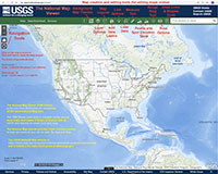 The USGS National Map Viewer website with descriptions added.