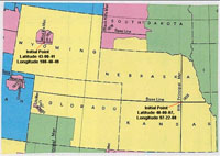 BLM Map showing Public Land Survey System grid in parts of the American West