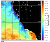 California ocean themperatures 2000