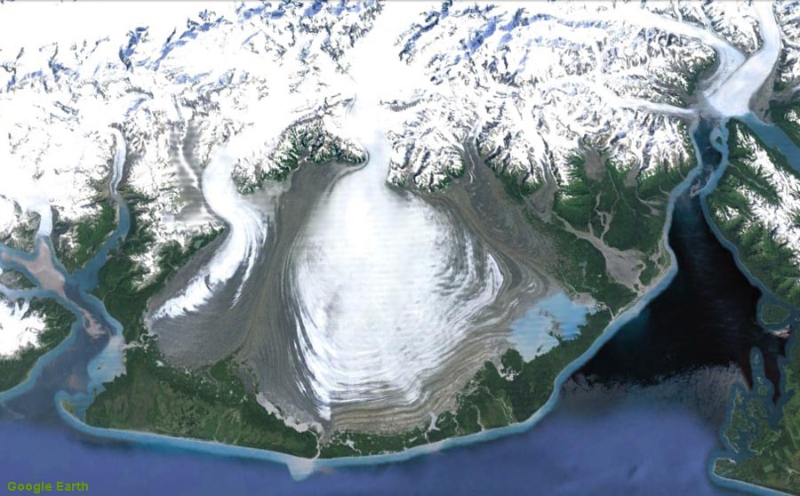 Malaspina Glacier (Google Earth view)