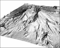 Mount St. Helens DEM shaded relief