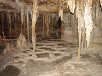 Speleothems: stalagtites, stalagmites, and columns
