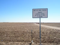 Amarillo, Texas, host to Cadallac Ranch (shown here) is one of the flattest landscapes in North America. 