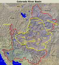 Colorado River drainage basin.