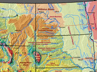 Northern Great Plains - South Dakota, North Dakota, eastern Montana and Wyoming. 
