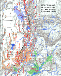 Utah Fault and Rivers.