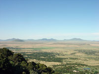 The Raton-Clayton Volcanic Field near Capulin Volcano National Monument, northeastern New Mexico.