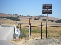 This bridge in Parkfield, California displays offset warping by motion on the San Andreas Fault. 