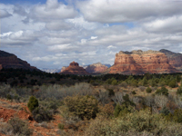 Cliffs and buttes around Sedona, Arizona are part of the southern escarpment of the Colorado Plateau called the Mogollon Rim. is the