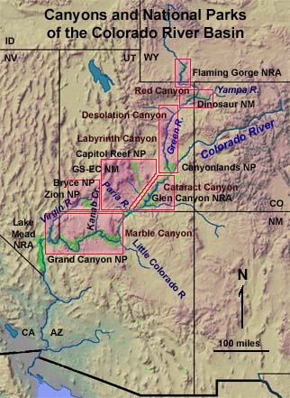 Map of the Colorado River Basin