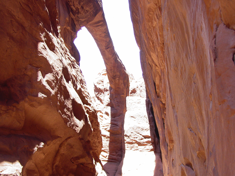 An arch in the Fiery Furnace area.