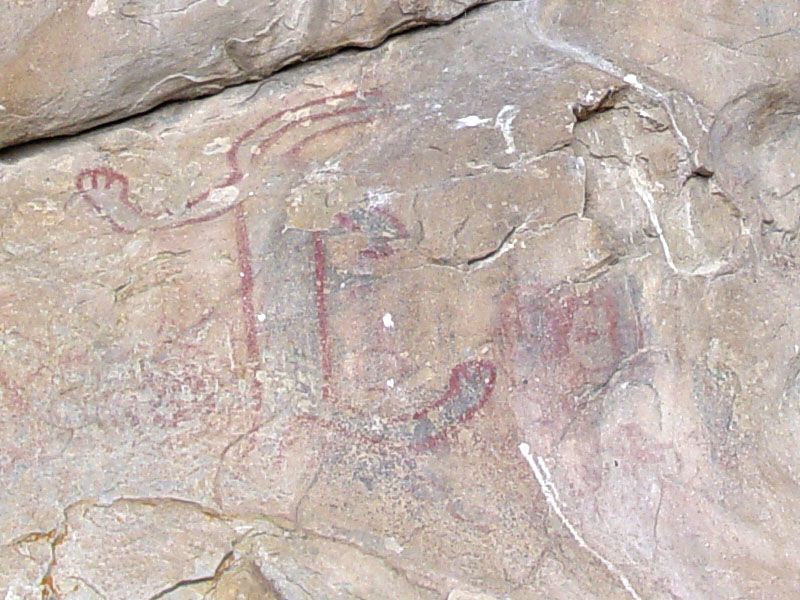 Pictograph at Painted Rock